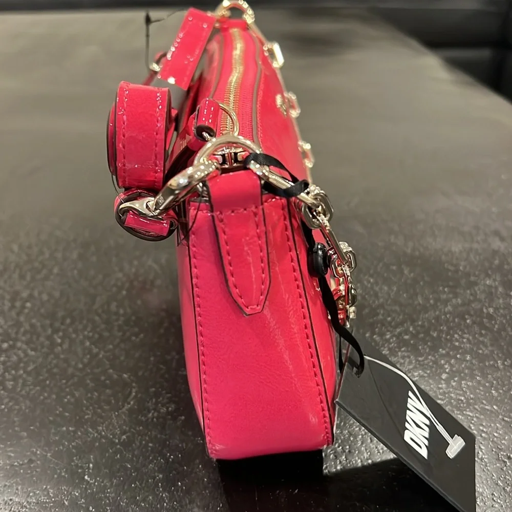 DKNY Bryant Park Bright Pink Demi Crossbody Bag